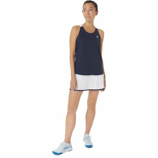 Short-sleeve Sports T-shirt Asics Court Blue Dark blue Tennis-1